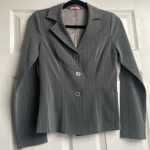 Grey formal blazer for women